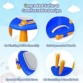 Kikidex Toddlers Toys Age 1-3, Magnetic Drawing Board, Toddler Girl Toys for 1-2 Year Old, Doodle Board Pad Learning and Educational Toys for 1 2 3 Year Old Baby Kids Birthday Gift (Dark Blue)