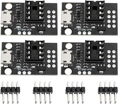 4pcs ATTINY85 Micro USB Development Board Compatible with ATtiny13A ATtiny25 ATtiny45 ATtiny85