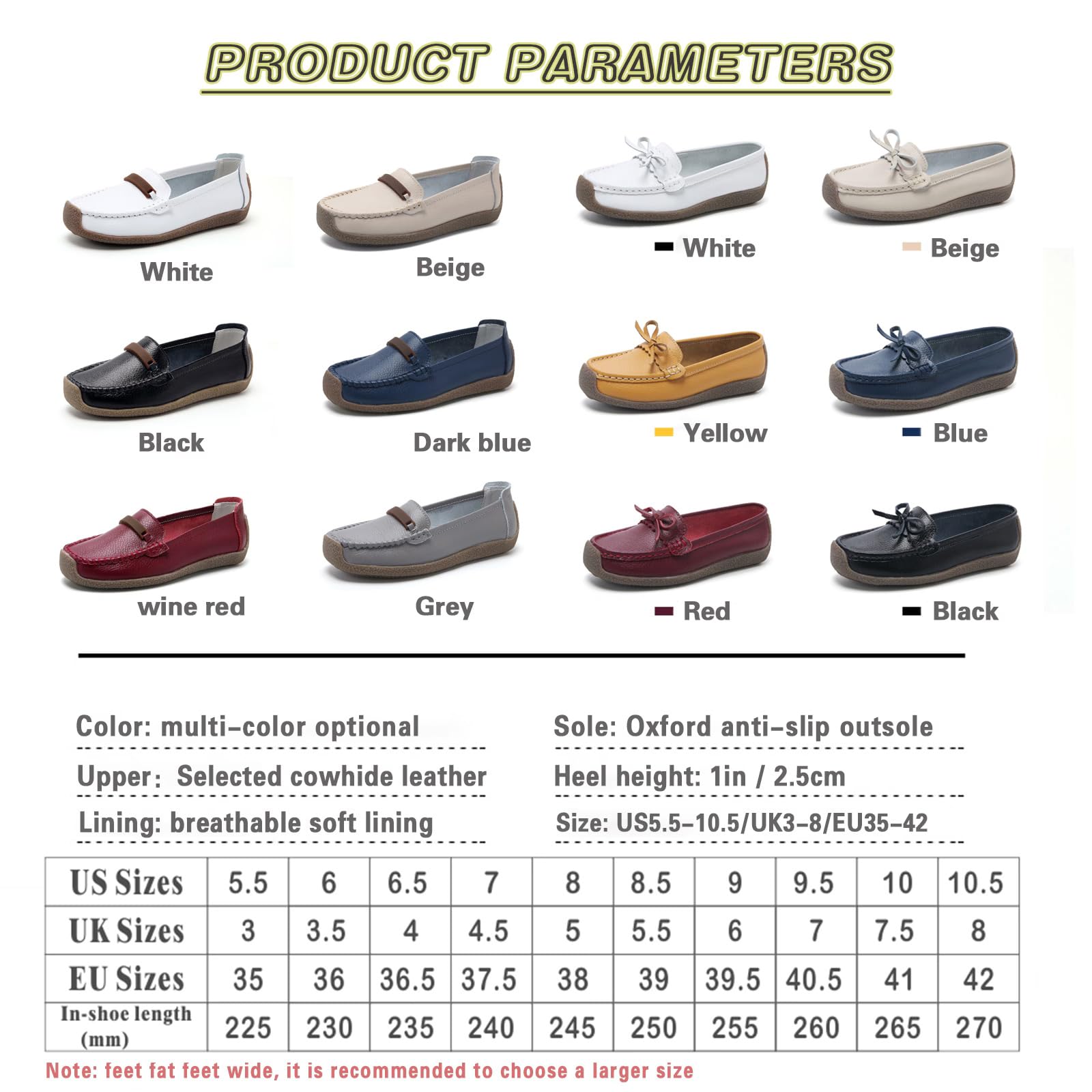 Solaud Femmes Cuir Mocassins Confortables Souples Conduite Antidérapants Penny Richelieus Quotidien Travail Marche Plates Décontractées Chaussures