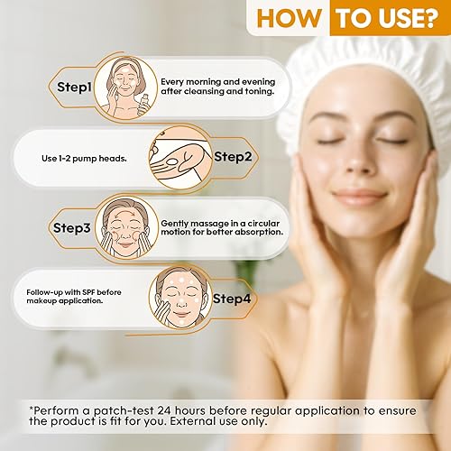 Miniatura 3 de CIELARA Suero Súper de Vitamina C, 20% de Vitamina C Anti-Edad y Anti-Arrugas, Suero Facial de Retinol con Ácido Hialurónico, Vitamina E, Cafeína,