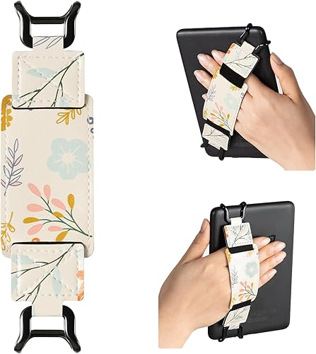 Miniatura 19 de CoBak Correa de Mano Segura para Kindle y Tabletas - Soporte de Agarre para Dedos Versátil y Ligero para Kindle/Kobo/Voyaga/Lenovo/Sony E-Book Oro