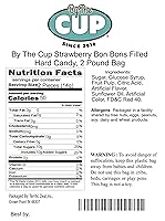 Vista 2 de By The Cup Bon Bons rellenos de fresa Arcor, caramelos duros, bolsa a granel de 2 libras