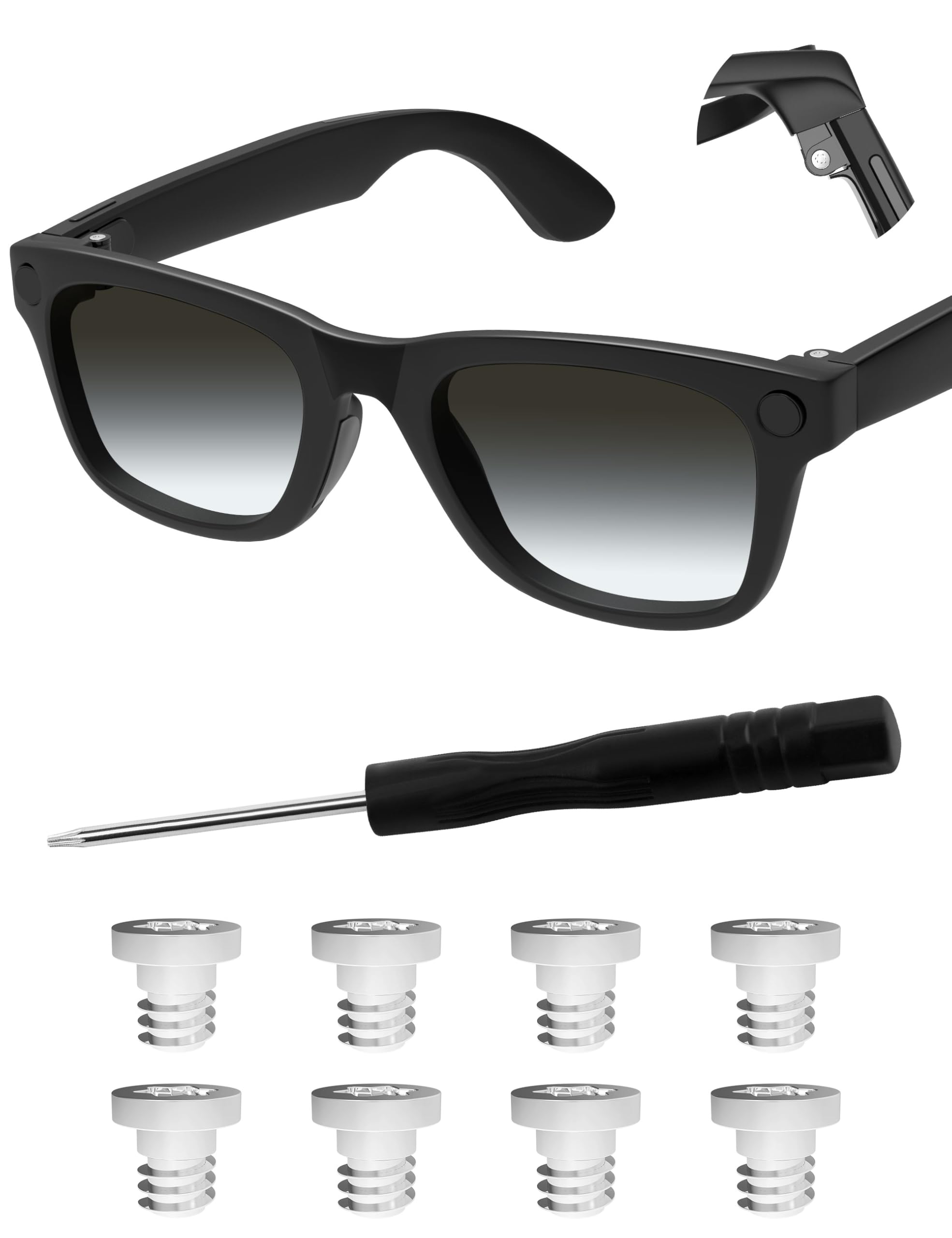 Mryok Viti di ricambio per occhiali Ray-Ban Meta Wayfarer/Skyler/Headliner Gen 1 e Gen 2 Smart AI - Opzioni