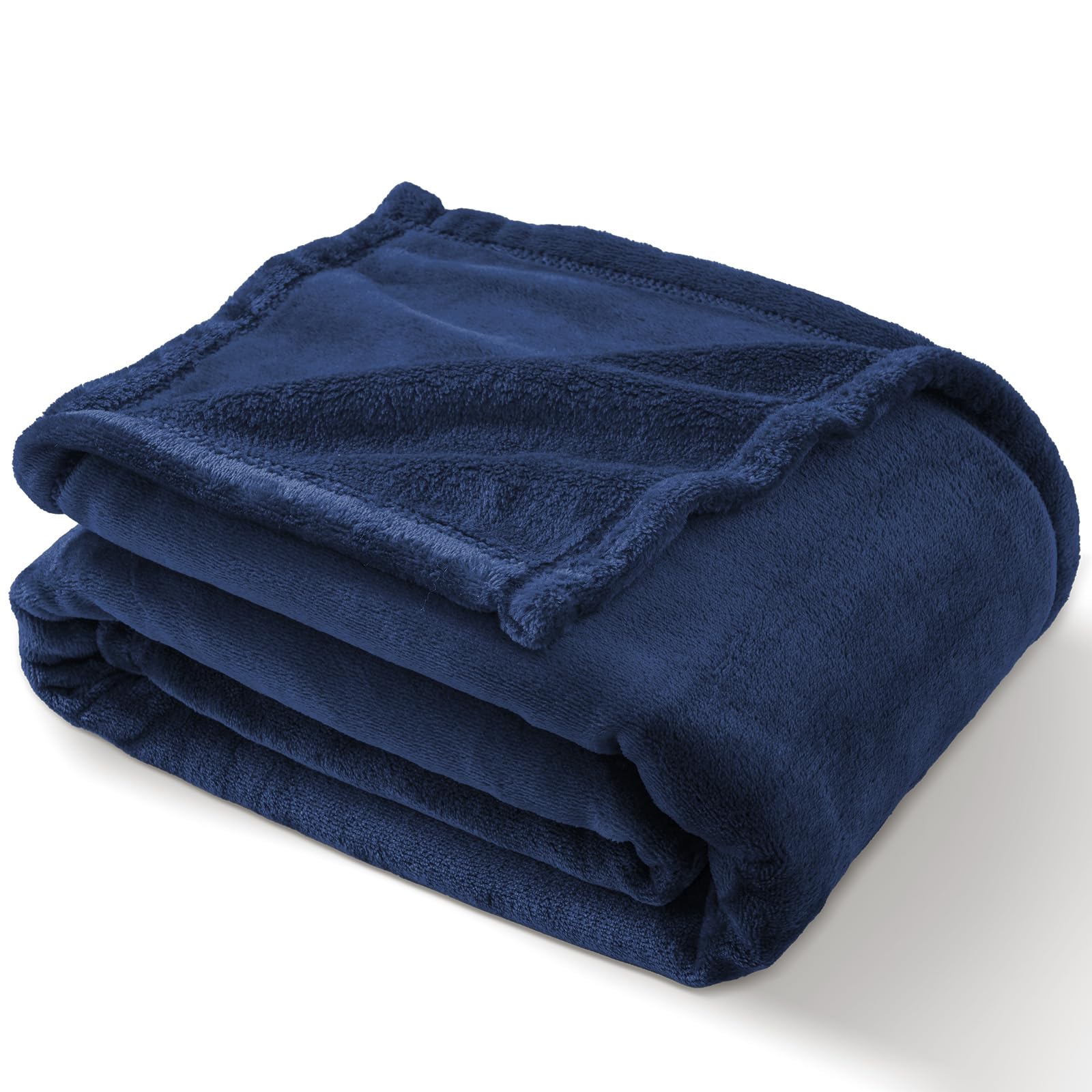 PHF Kuscheldecke Flauschig Fleecedecke 130x150cm - Oeko-Tex Weich Warm Wohndecke, 1PC Decke Blanket für Couch Sofa Bett, Tagesdecken & Kuscheldecken, Sofa überwurfdecke, Marine Blau