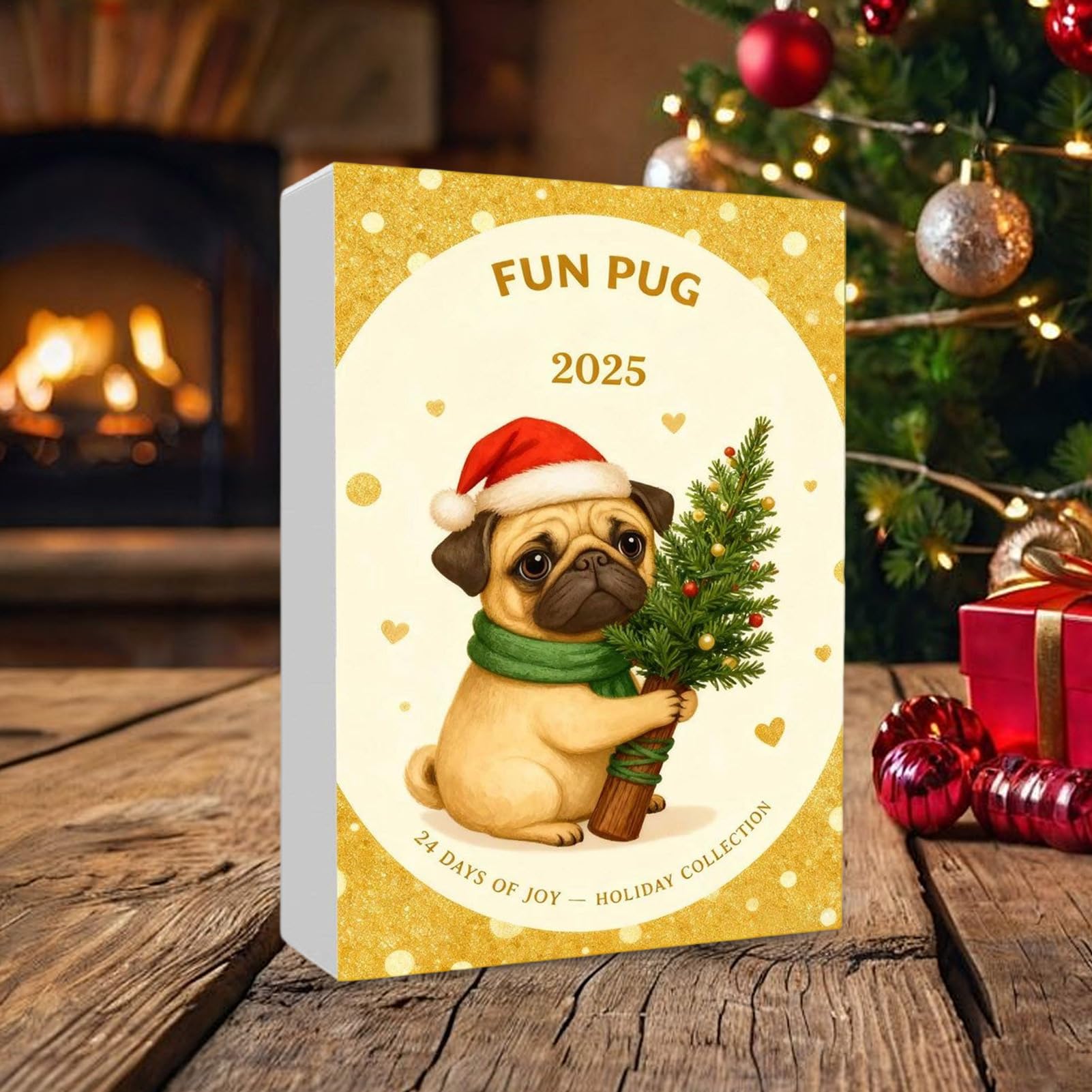 Calendario De Adviento Para Navidad Colgante Plano De Perro 2D Recuerdo | Calendario De Cuenta Atrás De 24 Días Para Niños Hija Sobrina Familia Amigos Estudiantes Estuche Para Lápices Y Mochila