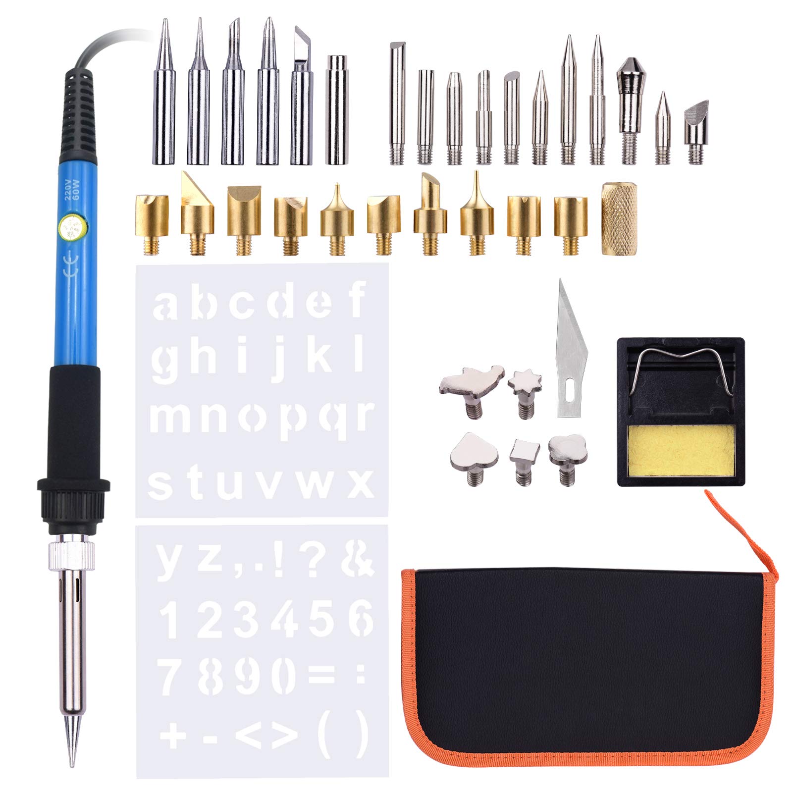 Kit pyrogravure bois HUIOP 39 pièces, une idée cadeau créative pour adultes
