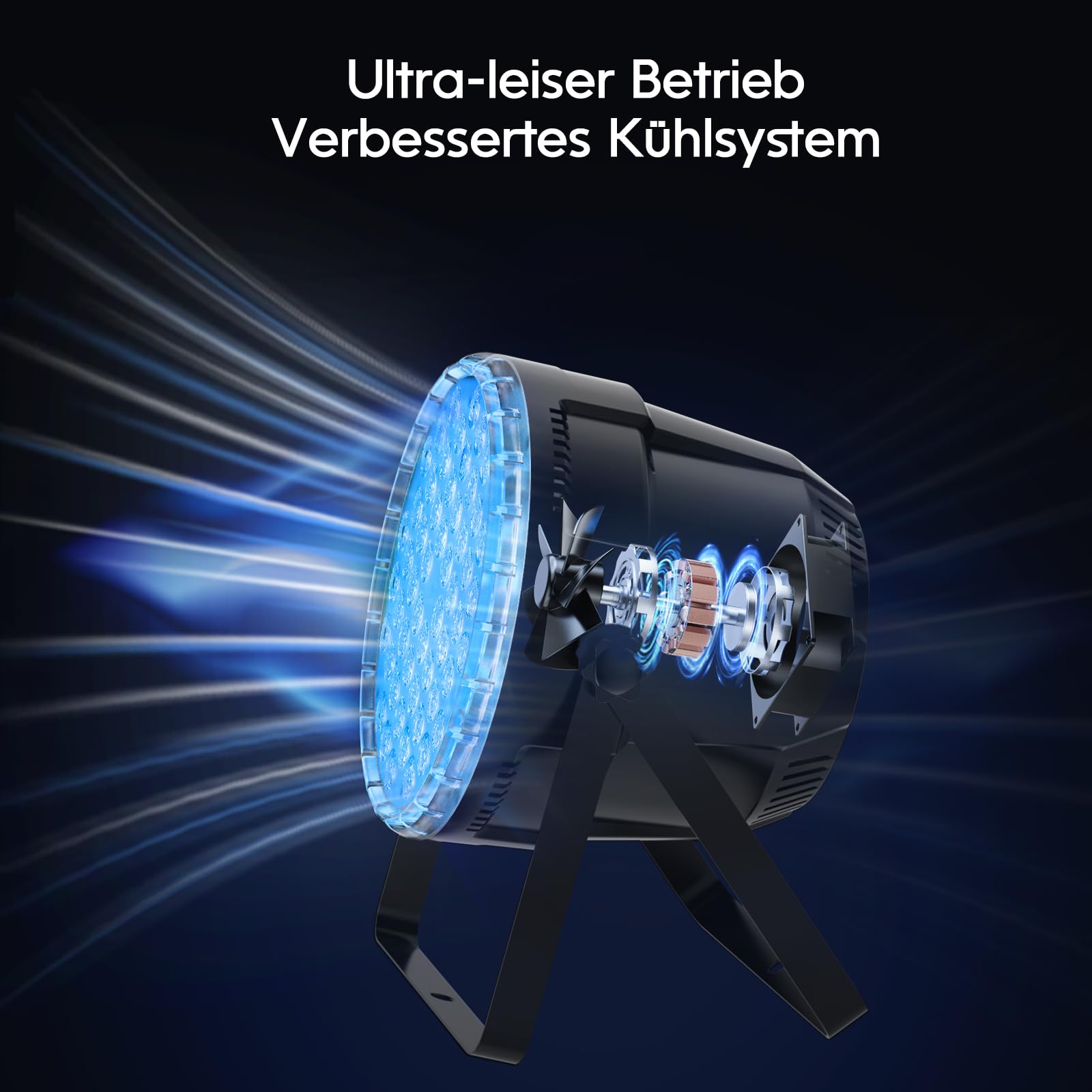 BETOPPER Bühnenbeleuchtung 54x3W Par-Scheinwerfer DJ 3-in-1 RGB LED 2P | Disco Beleuchtungskörper mit überragender Helligkeit, Stroboskoplicht Wash-DMX-Licht für Partys, Konzerte, Kirchen, Bar