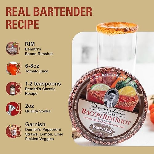 Miniatura 3 de Demitris Tocino RimShot sal de borde especiado lata de 4 onzas