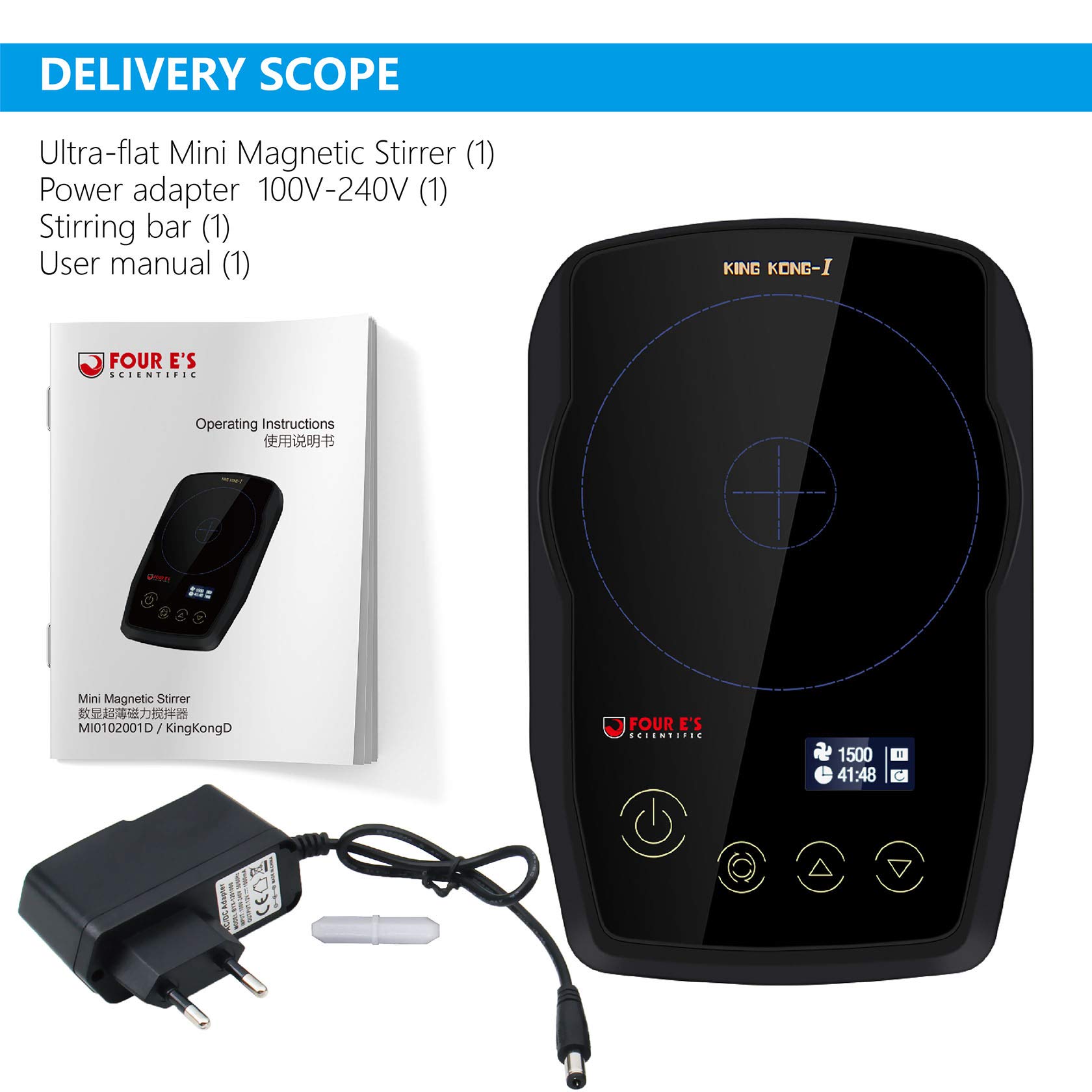 Amazon | FOUR E'S SCIENTIFIC マグネチックスターラー 磁気攪拌機