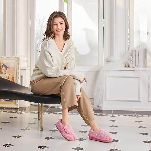 Miniatura 6 de Git-up - Pantuflas de mujer, para diabéticos, artritis, edema, espuma viscoelástica, puntera cerrada, zapatos para la futura mamá.