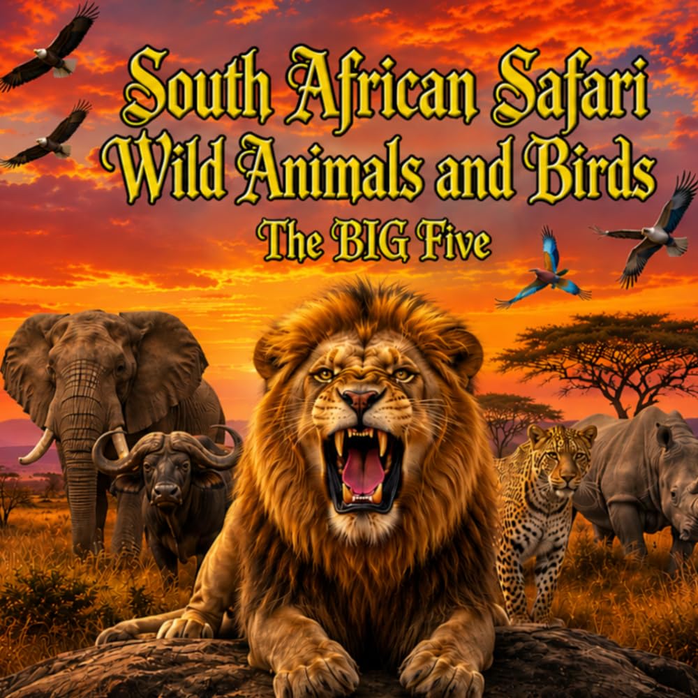South African Safari Wild Animals and Birds: The Big Five
