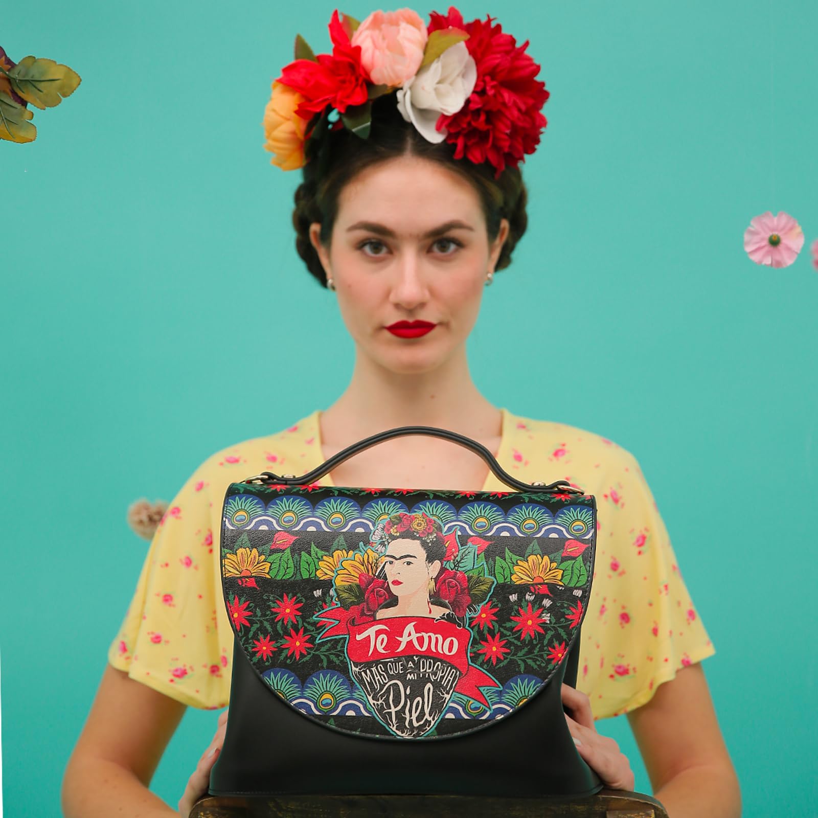 DOGO Vegan Leather Handbags for Women - Unique Design and Handmade Top-Handle Handbags Te Amo Design