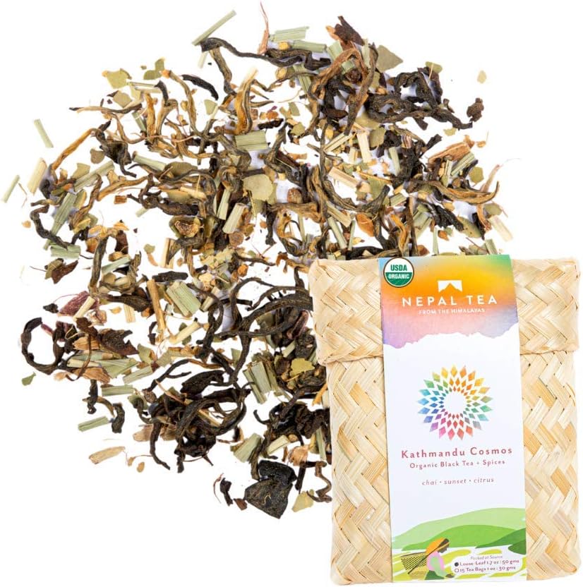 Nepal Tea - Kathmandu Cosmos Pyramid Tea Bag, Certified Organic, 15 count …