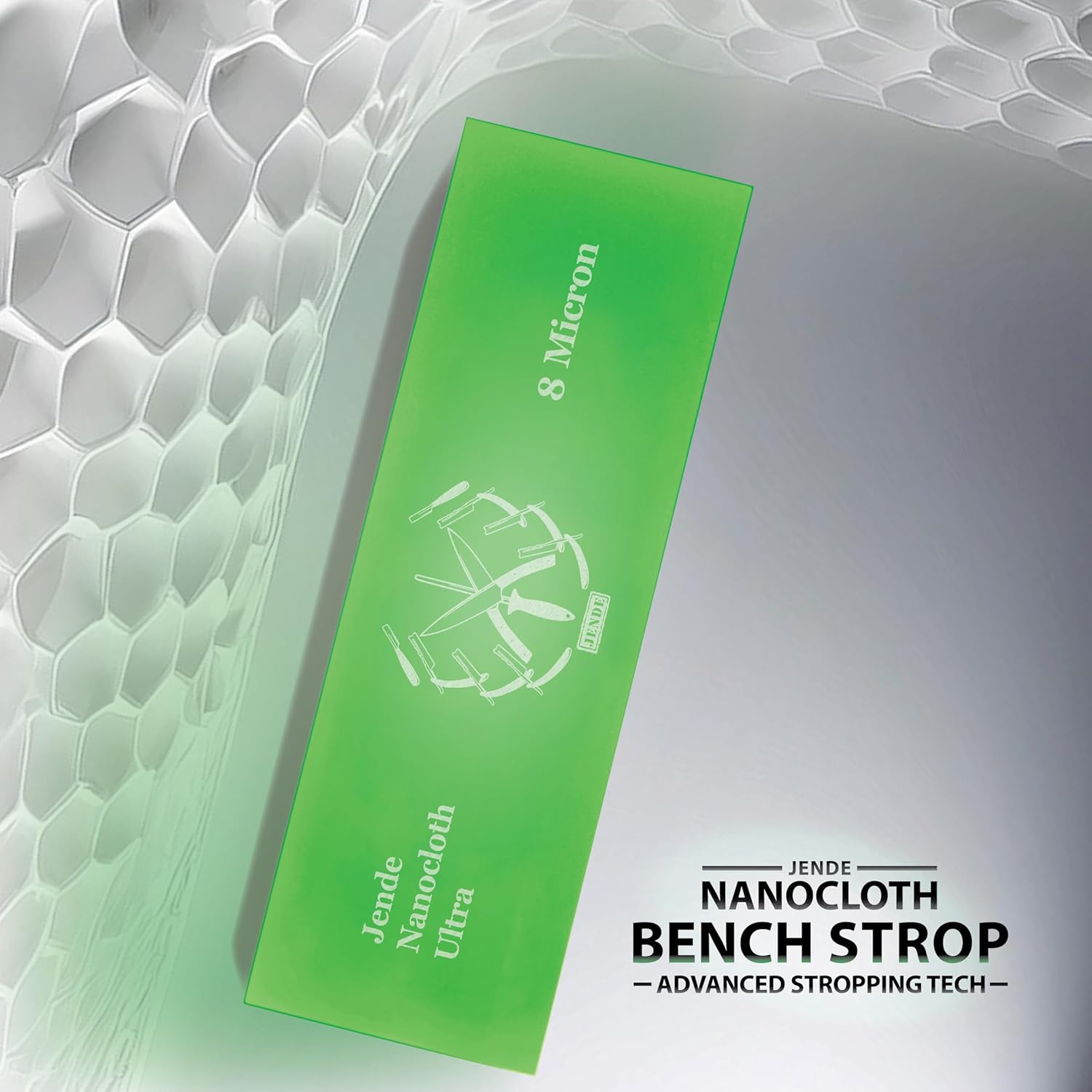 Jende Nanocloth 8 Micron Knife Strop 210x70mm(unloaded)-Premium Ultra bench knife Strop for Diamond Emulsions