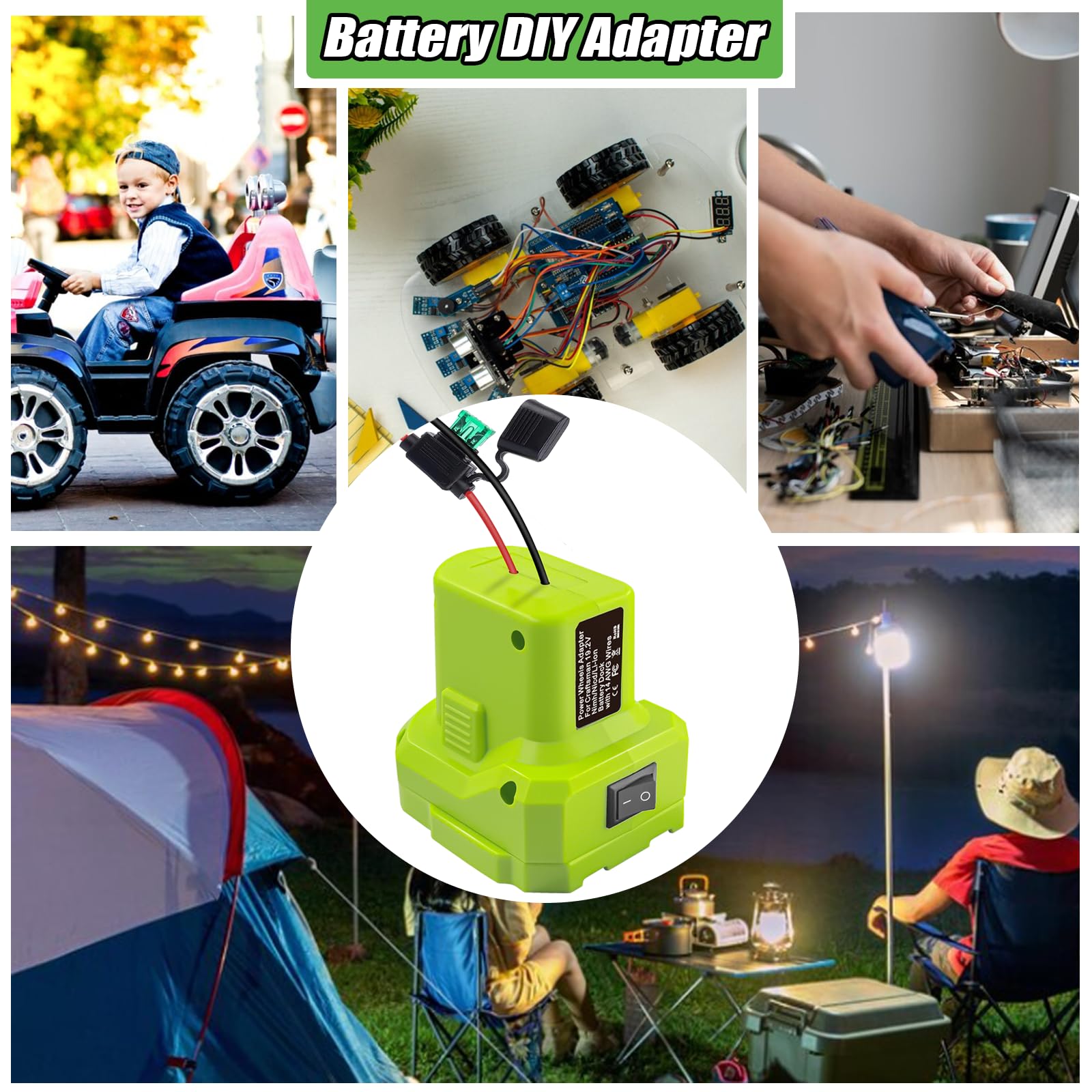 Ryobi 18V Battery To Power Wheels Adapter – Use Your Tool Batteries For Kids' Ride-Ons