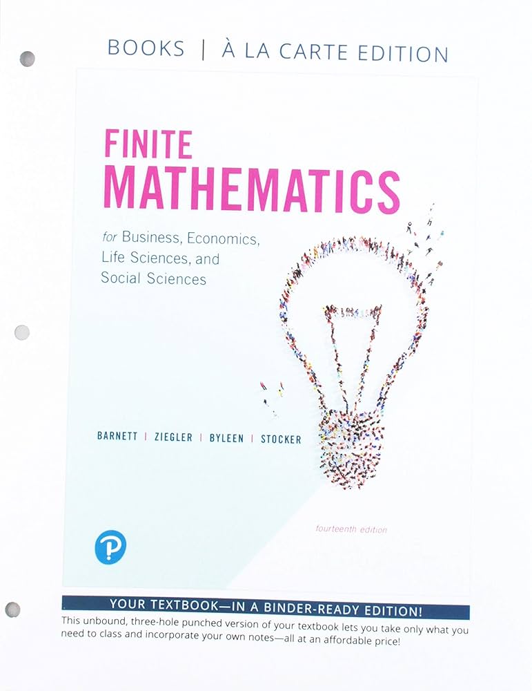 Amazon.com: Finite Mathematics for Business, Economics, Life