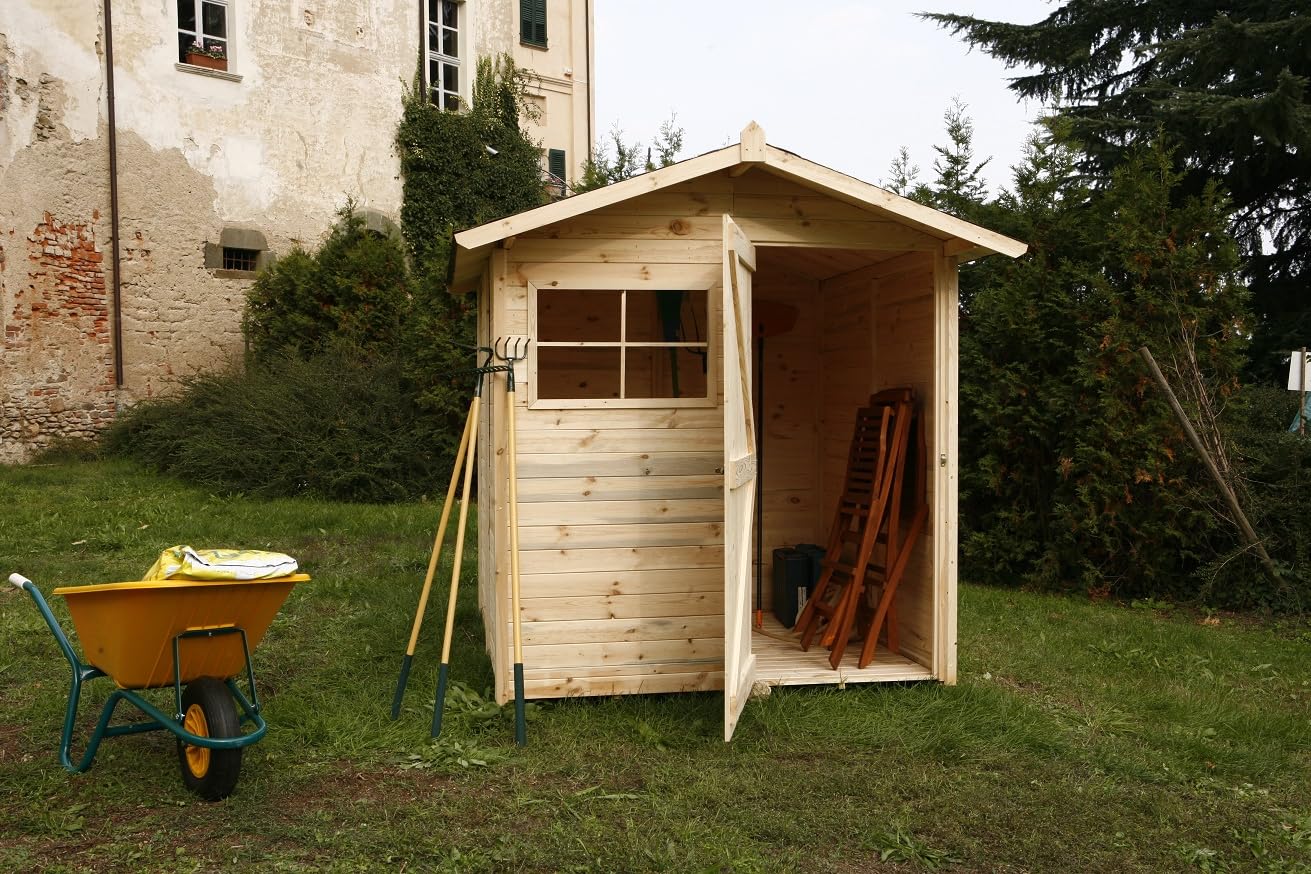 Casetta in legno per esterni con pavimento, perline spessore 16mm – mod. C200/2