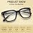 CHOFILORD 6 Pack Fashion Reading Glasses for Women Men Blue Light Blocking Oversized Square Readers with Spring Hinge (6 Pack Colorful D, 1.75, x)