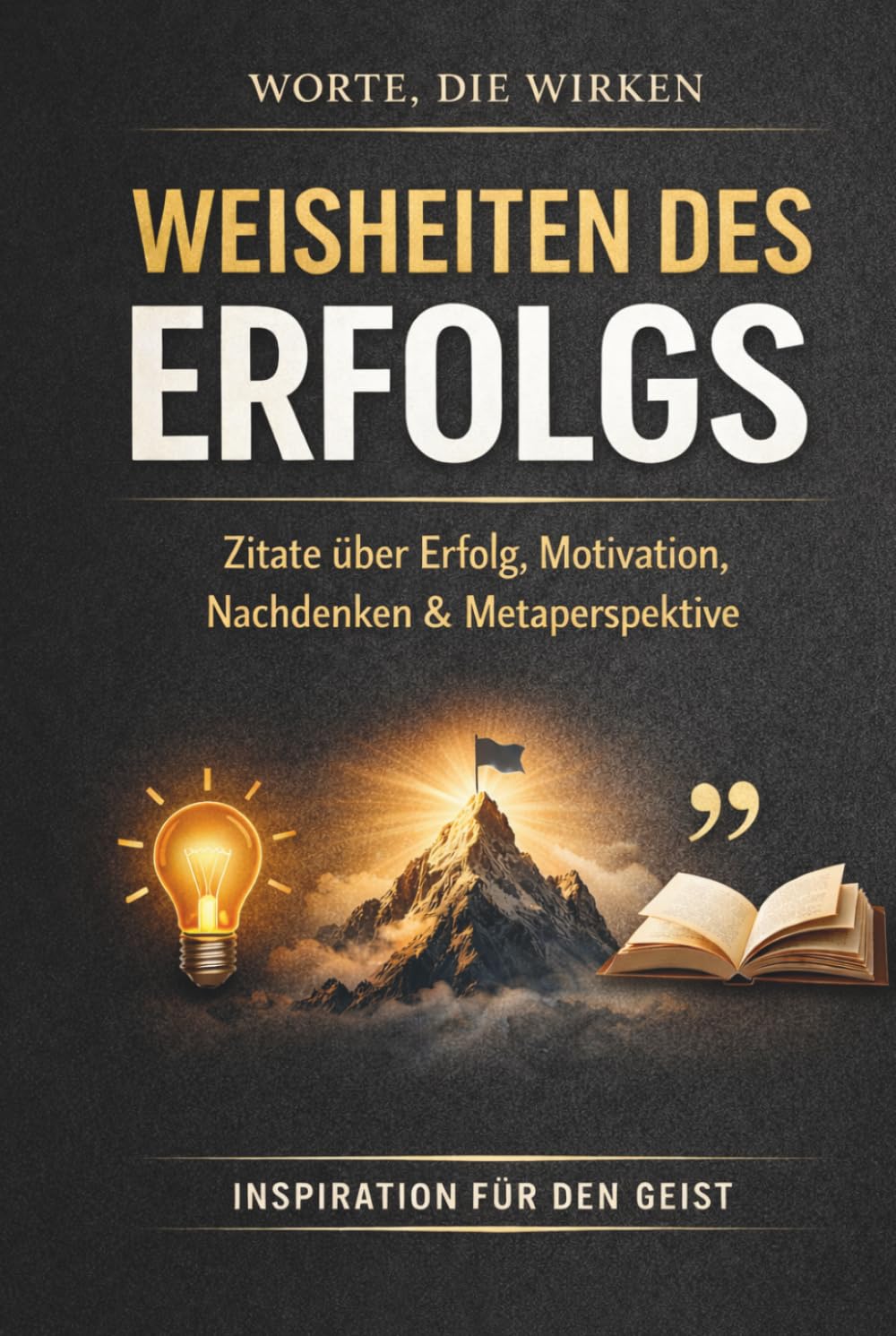 Weisheiten des Erfolgs: 110 Zitate und Reflexionsseiten für Erfolg, Motivation, Nachdenken und Metaperspektive (Worte, die wirken)