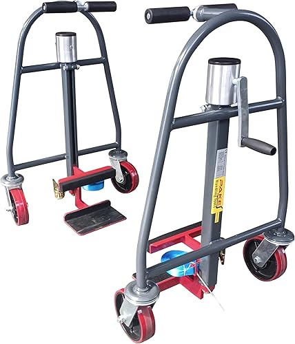 Miniatura 2 de Mover manual de muebles y cajas (juego de 2) - Elevación segura y fácil de -1320 libras de capacidad, mudador de maquinaria, con PU sobre ruedas de