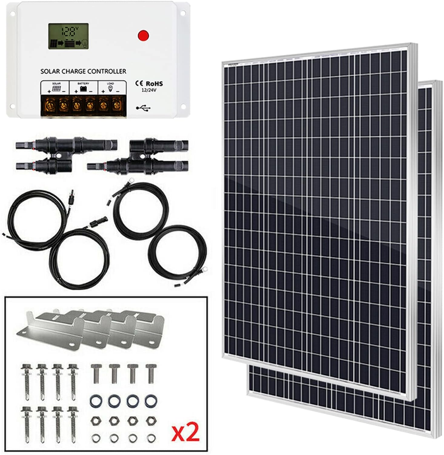 HQST 200W Solar Panel Kit