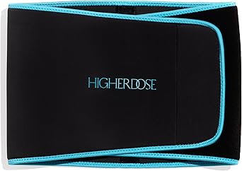 HigherDOSE Stomach Sweat Band - Waist Trainer for Women & Men - Helps Support Core & Back - Locks in Heat & Amplifies Sweat
