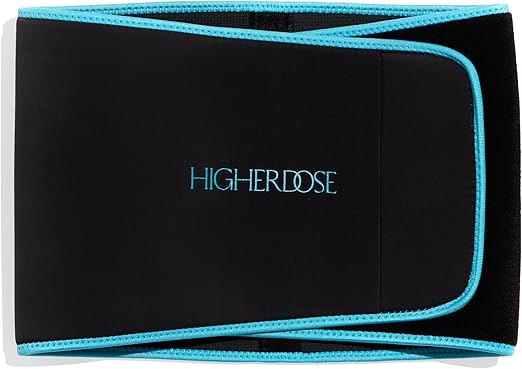 HigherDOSE Stomach Sweat Band - Waist Trainer for Women & Men - Helps Support Core & Back - Locks in Heat & Amplifies Sweat