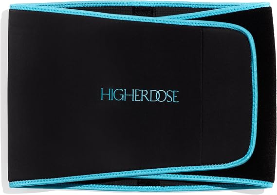 HigherDOSE Stomach Sweat Band - Waist Trainer for Women & Men - Helps Support Core & Back - Locks in Heat & Amplifies Sweat