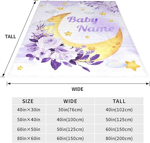 Miniatura 3 de Mantas de bebé personalizadas para niñas y niños, manta de bebé personalizada con nombre, manta de bebé personalizada regalos para niños recién