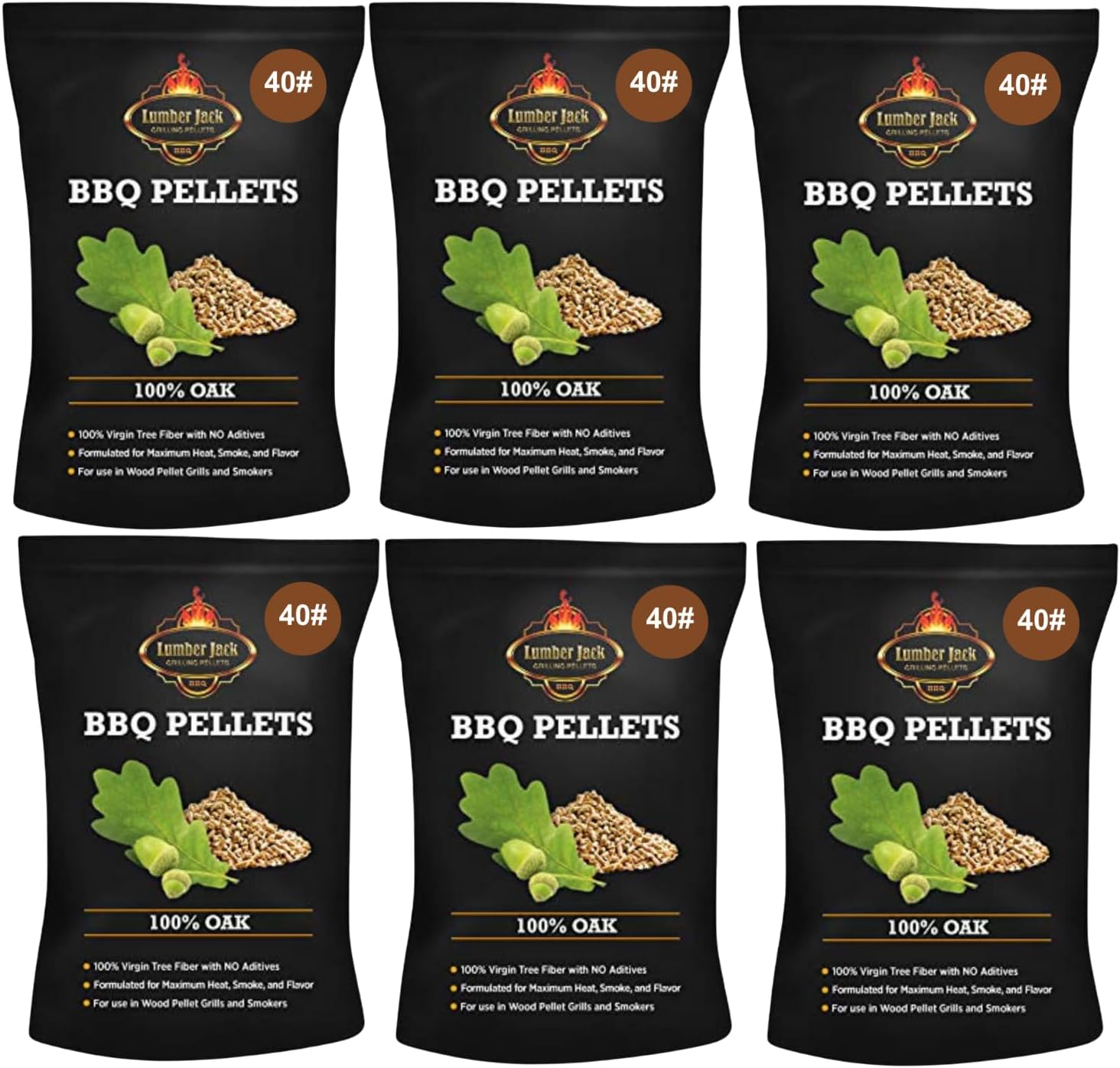 Lumber Jack 100% Oak Wood BBQ Grilling Pellets (240)
