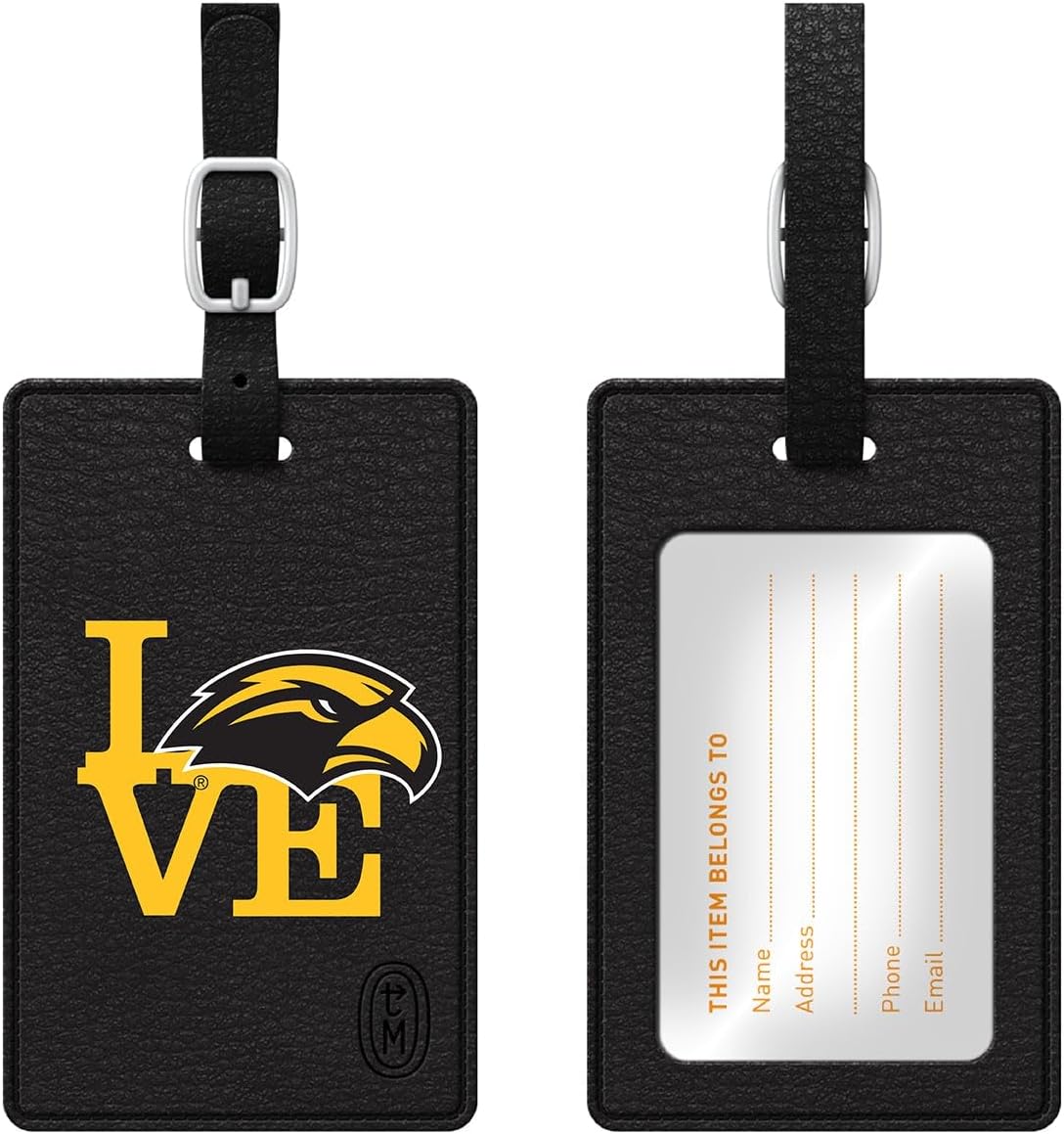 ハワード大学 V2 ブラックバッグタグ Love V1, ブラック, One_Size University of Southern  Mississippi V2 ブラック