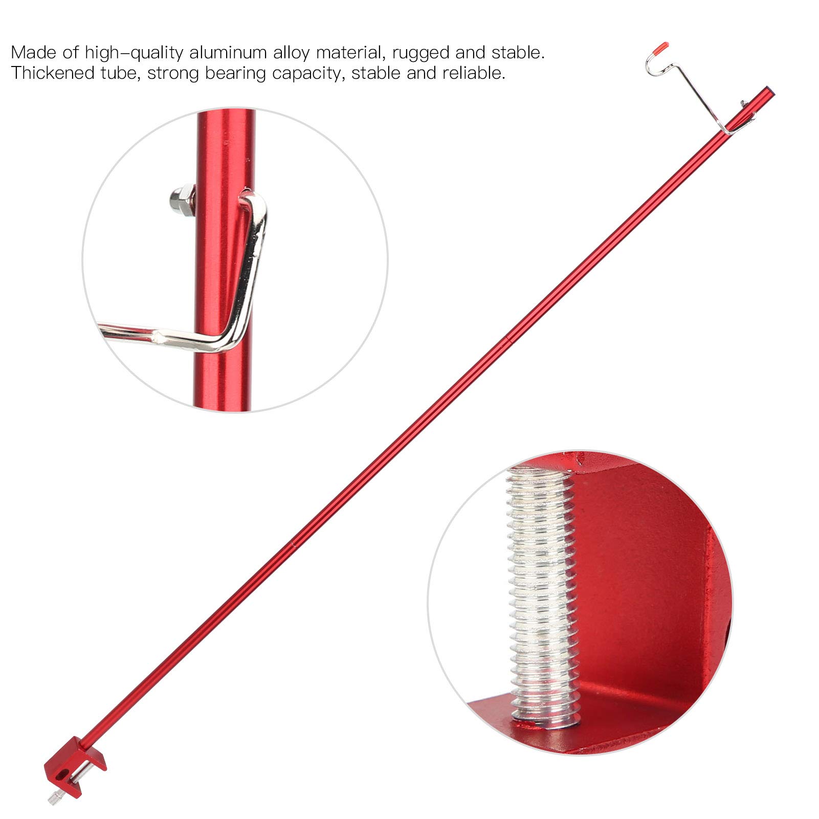 Xolsurg Portable Foldable Lantern Stand Light Table Pole Bracket Holder Outdoor Camping Tent Red