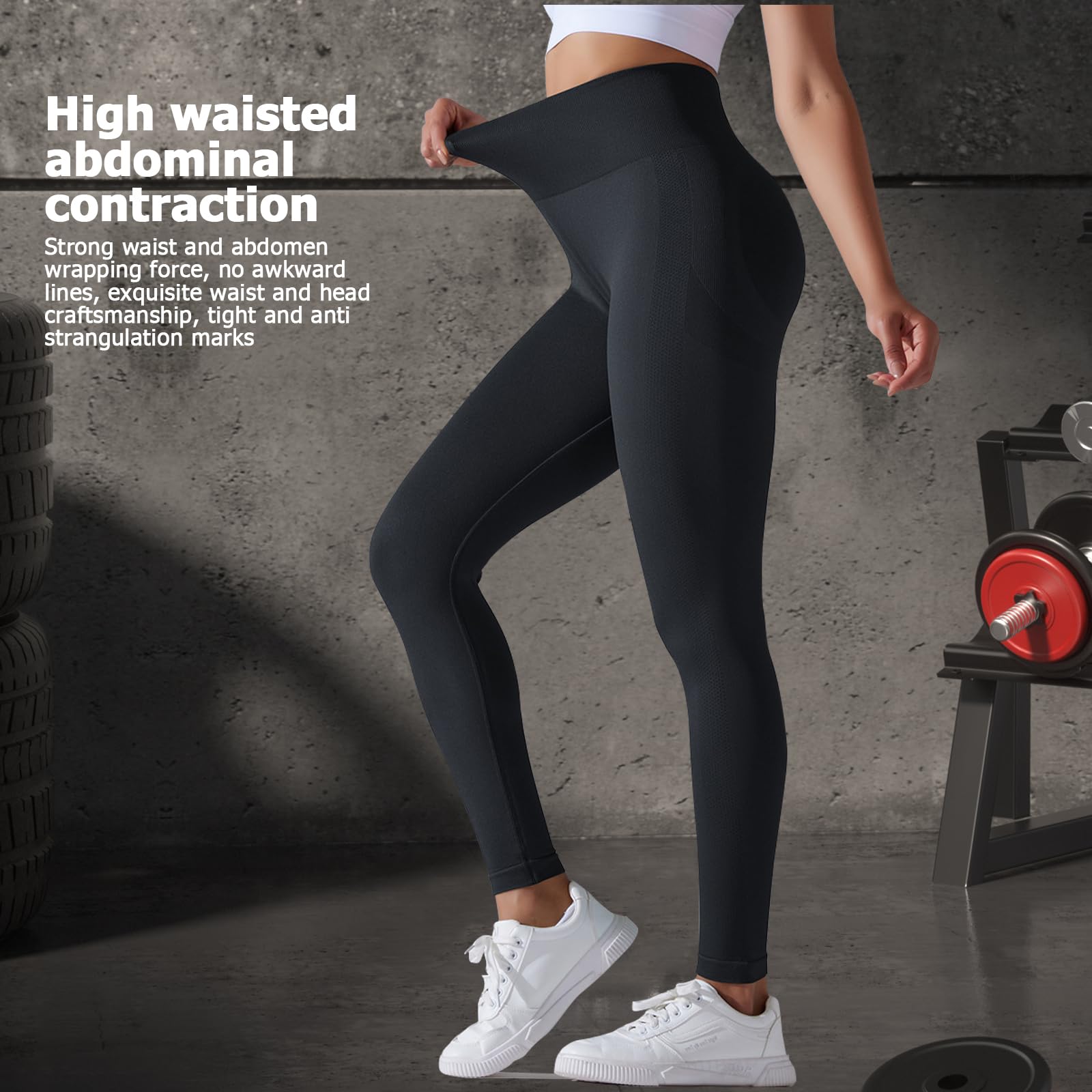 Damskie spodnie do jogi, legginsy sportowe typu push up, legginsy damskie sportowe, spodnie z wysokim stanem krój booty scrunch, bezszwowe legginsy treningowe, legginsy kompresyjne fitness