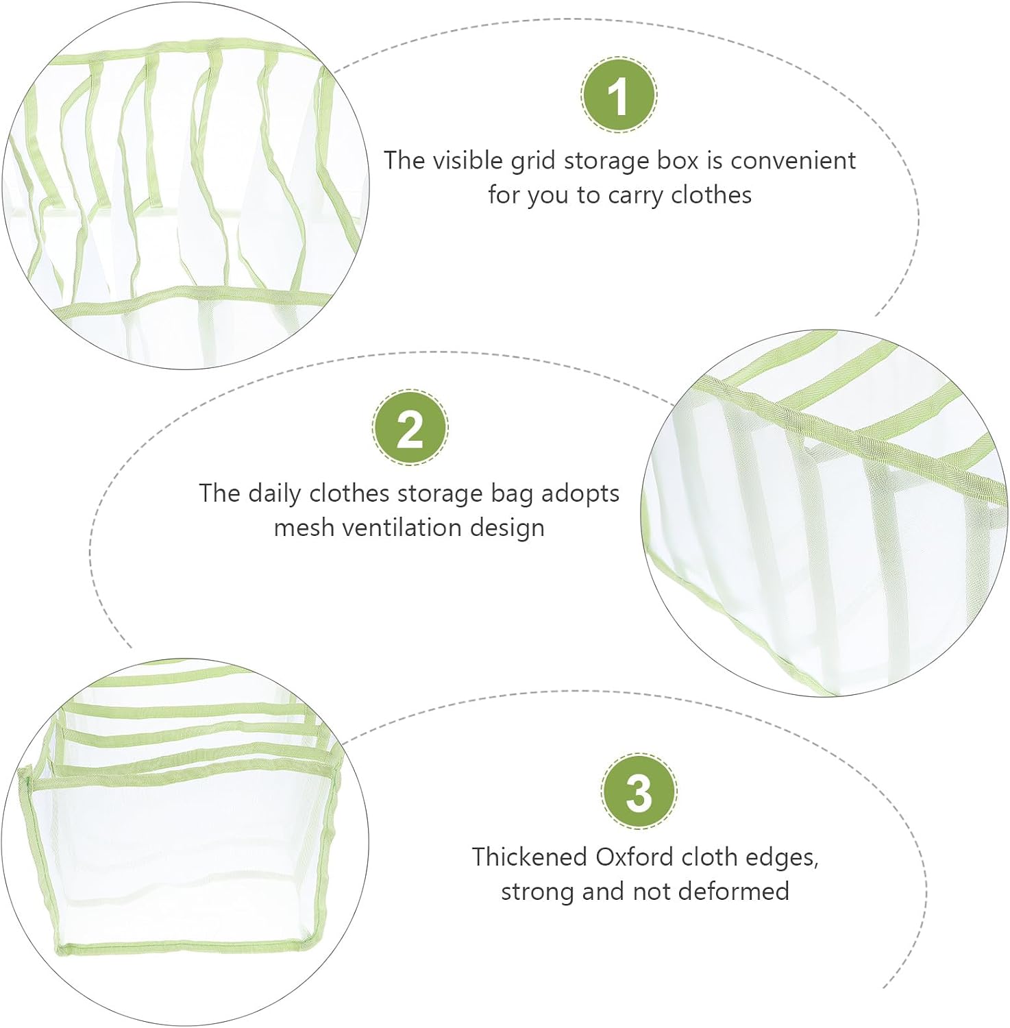 Multi-compartment Clothes Organizer Box for Jeans and Pants, 7-grid Large Drawer Storage Container, Upgraded Sage Green, Foldable Closet Divider for Clothing and Underwear, 2pcs