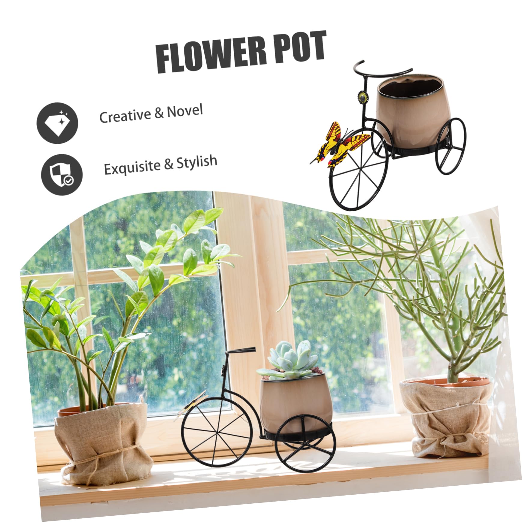 Amazon.com: GANAZONO Vintage Tricycle Plant Stand Flower Holder