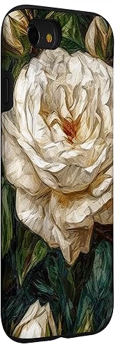 Vista 45 de Funda para iPhone 13 Van Gogh Art White Flower White Roses