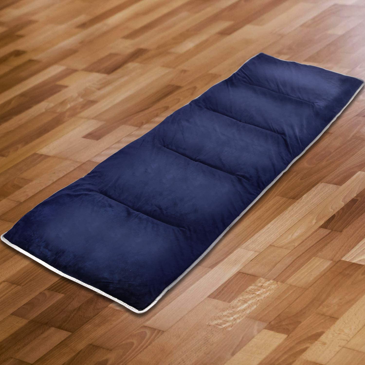 190x75 cm XL Feldbettauflage aus Baumwolle, Weiche Campingmatratze mit 4 Befestigungsbändern, Ultraleicht & Vielseitig für Campingbett Gartenliege Liegestuhl
