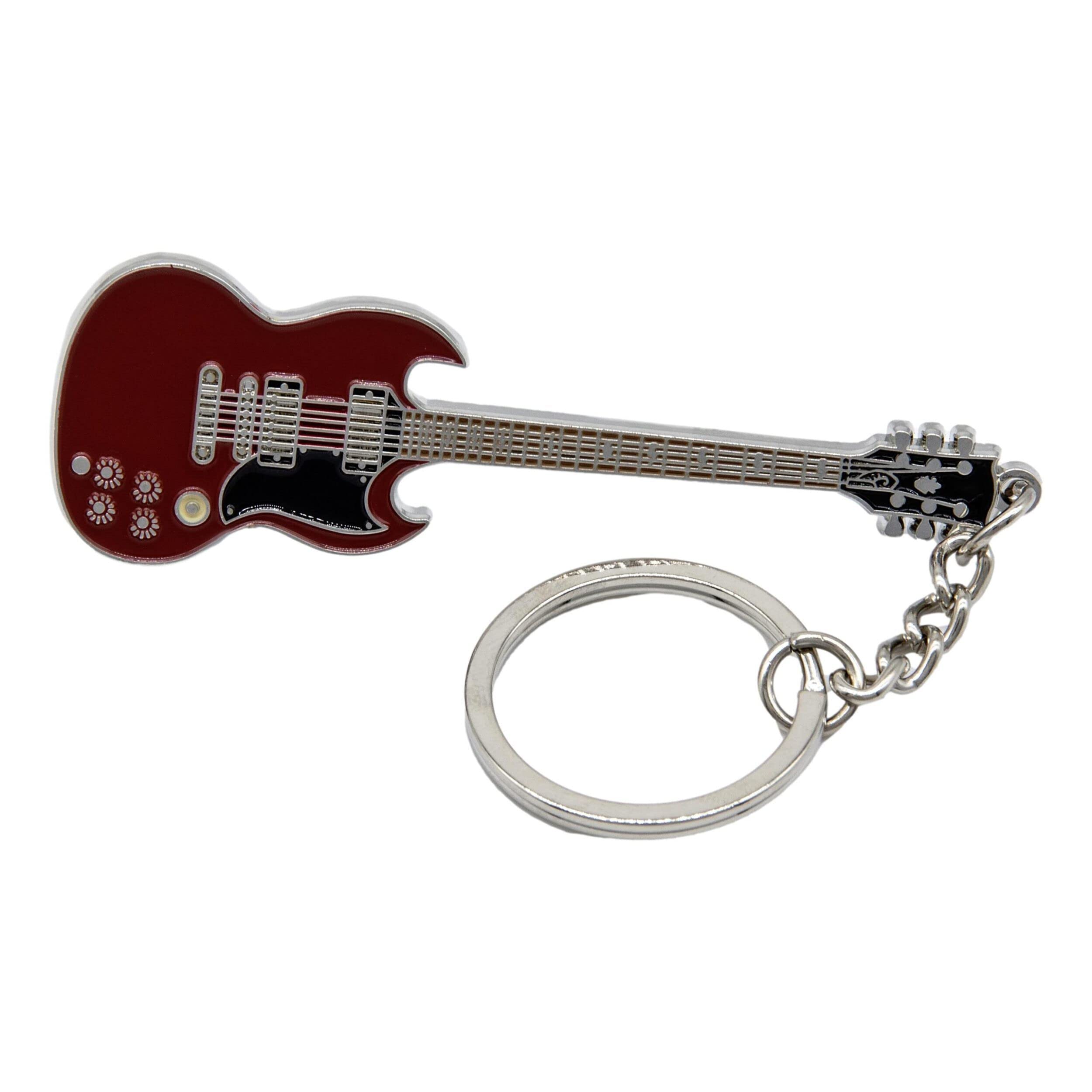 Angus Young-(AC/DC) replica guitar metal keyring