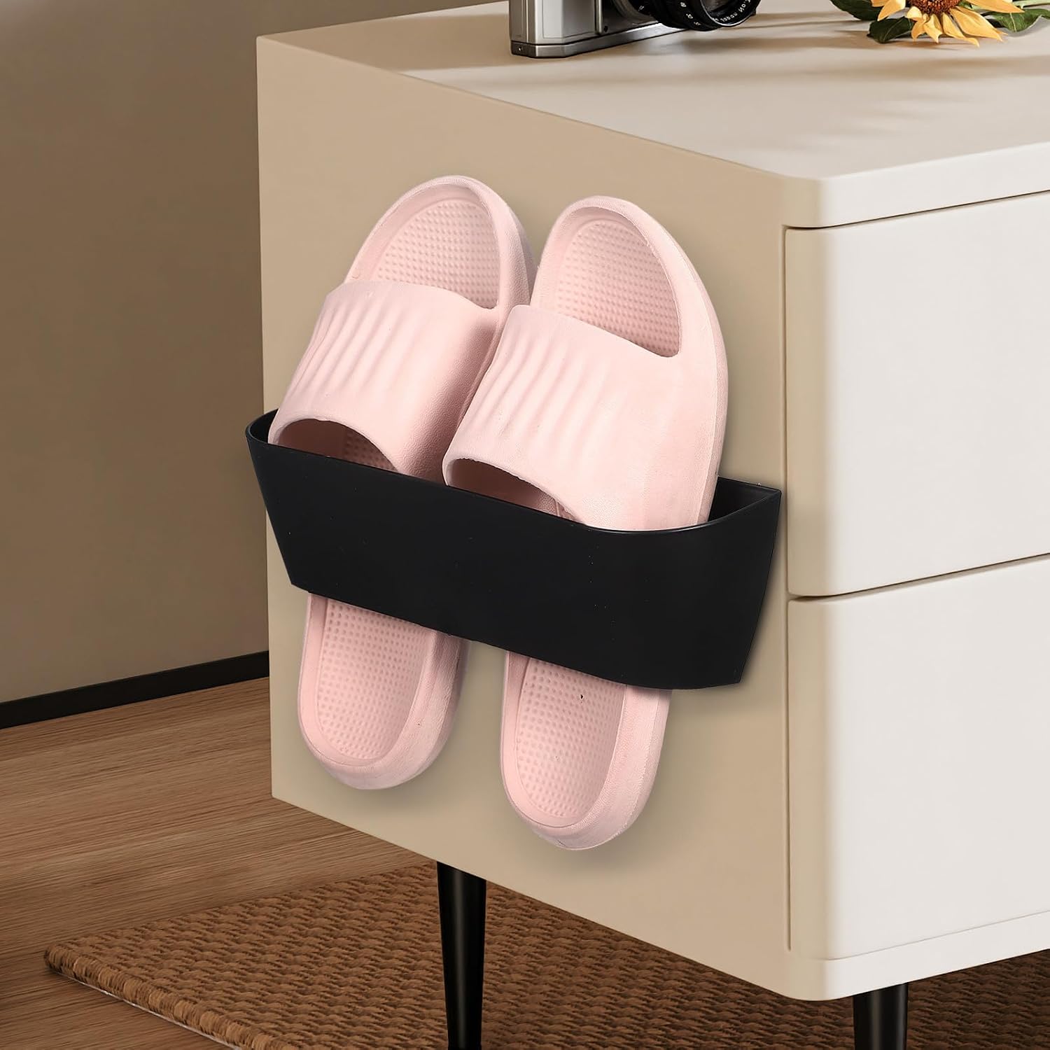 BESTOYARD 4pcs Hanging Shoe Organizer Plastic Space Saving Rack