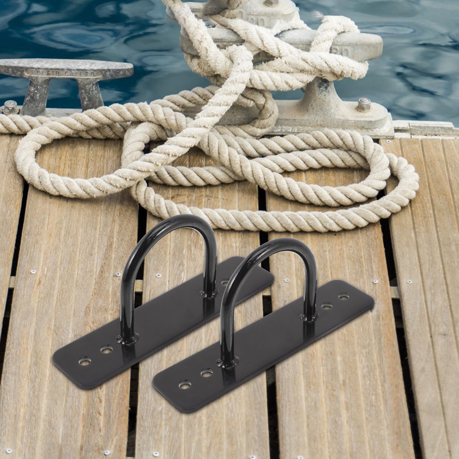 2 Stück Teiliges Battle Rope Wandanker Robustem Edelstahl Einfache Montage Vielseitig Einsetzbar für Gymnastikseile Fitnessbänder und Yoga zubehör für Innen Außenbereich
