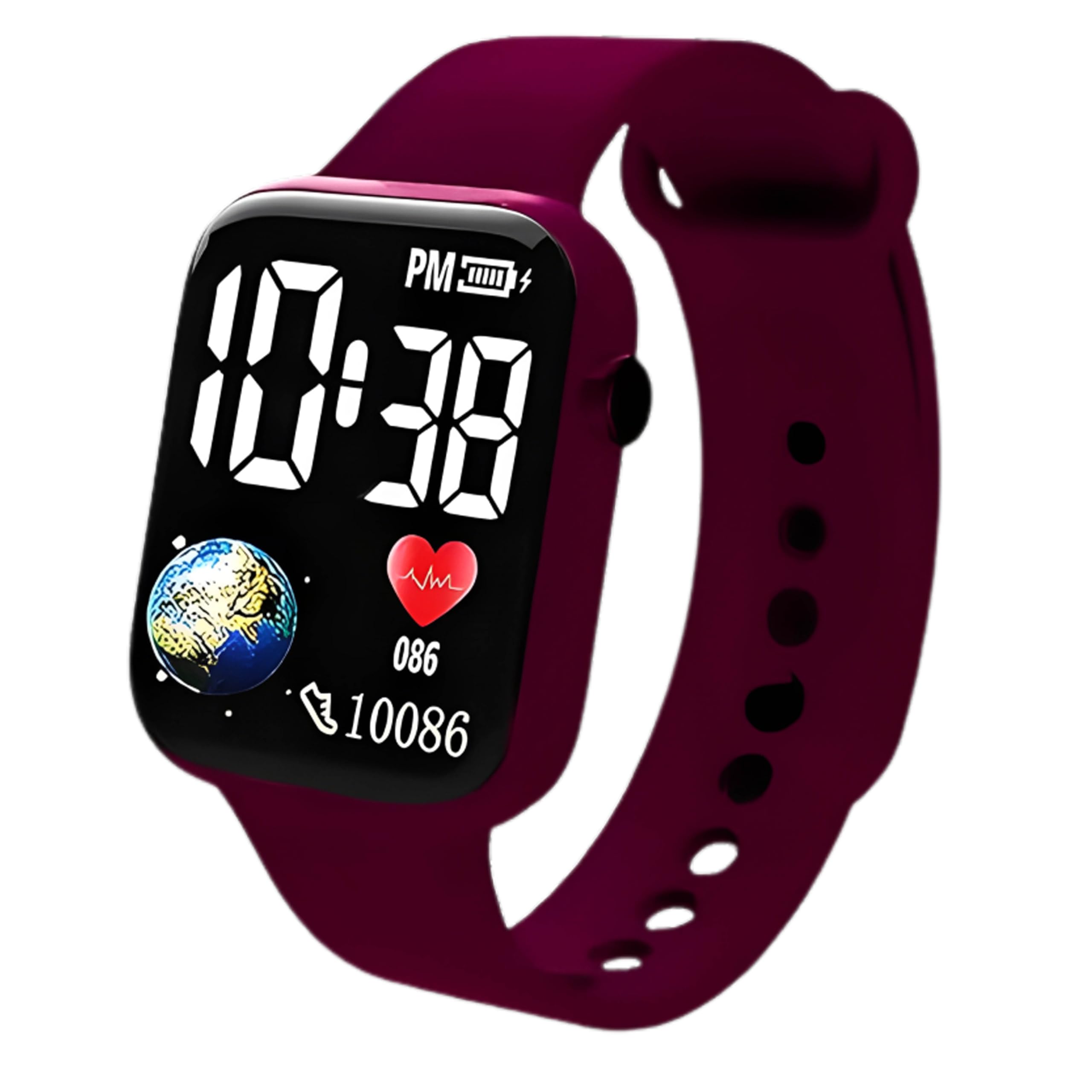 Kronoq,Digital Dial Smart Watch, Children Kids Digital Watches, Waterproof Sports Square Electronic Led Watch for Kids Kids Watch for Boys & Girls, Men and Women, Birthday Gift. (B0CPVJND96) Amazon Price History, Amazon Price Tracker
