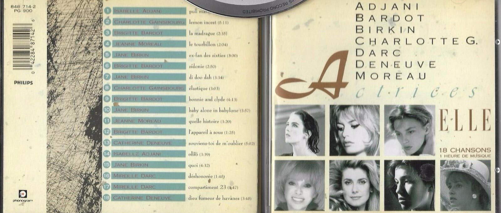 Adjani Bardot Birkin [Audio CD] Actrices