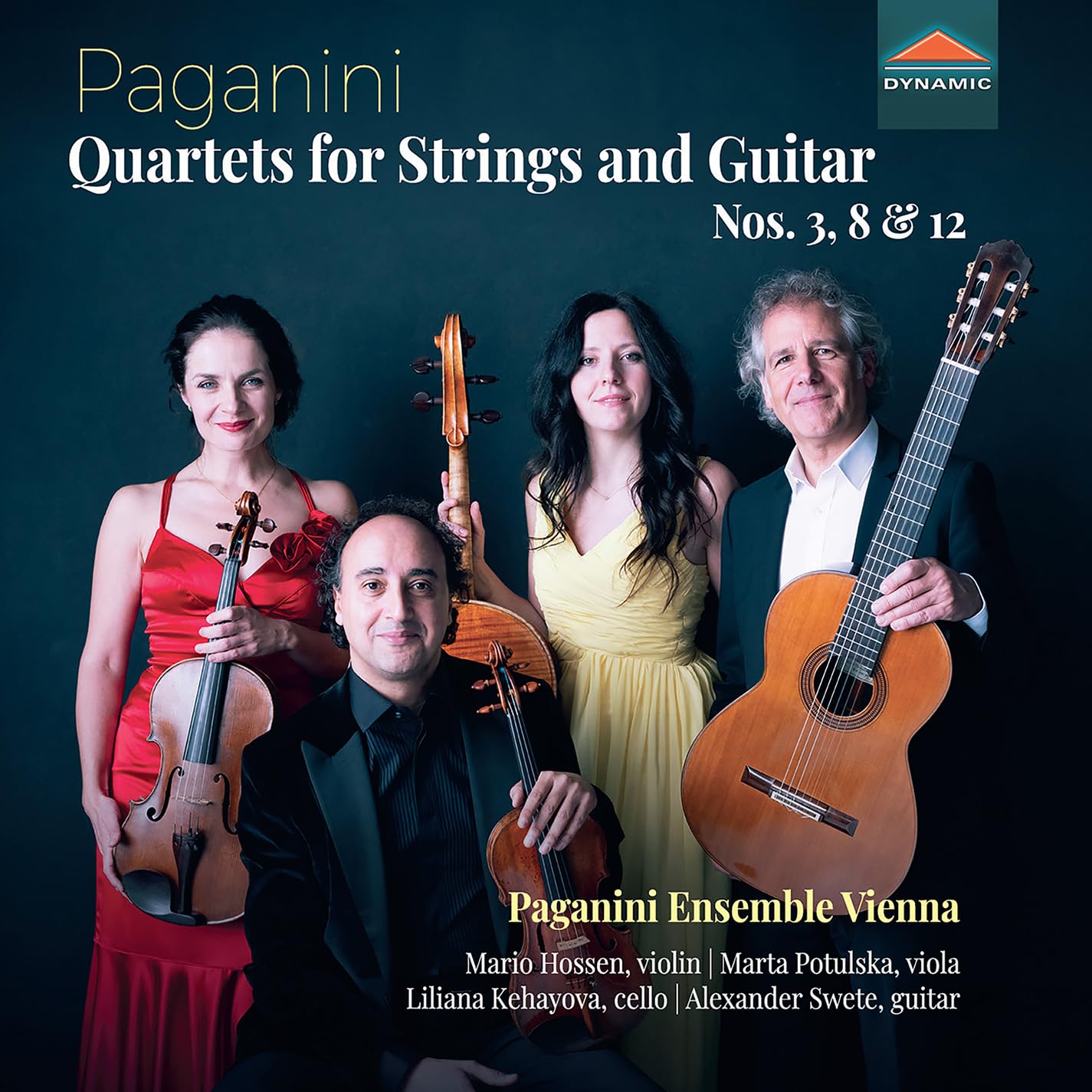 Nicolo Paganini: Quartets for Strings and Guitar Nos. 3, 8 & 12
