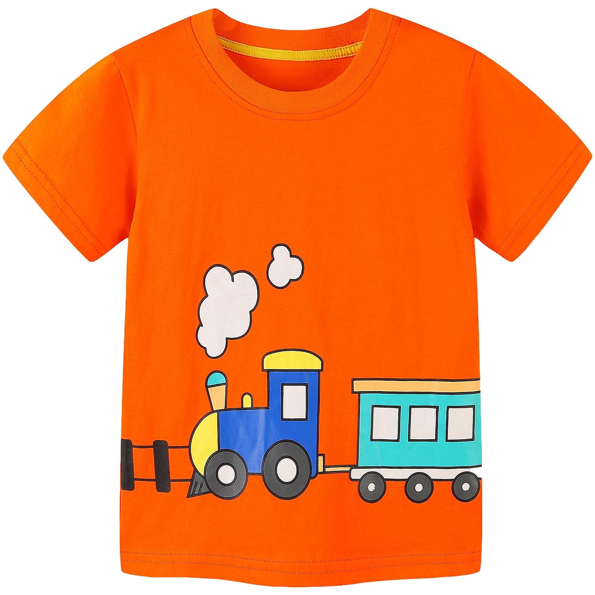 AIWUHE Toddler T Shirts Cotton Summer Tshirts Boys Girls Short Sleeve Tee Tops Casual Graphic Clothes Crew Neck Shirts 2-6Y