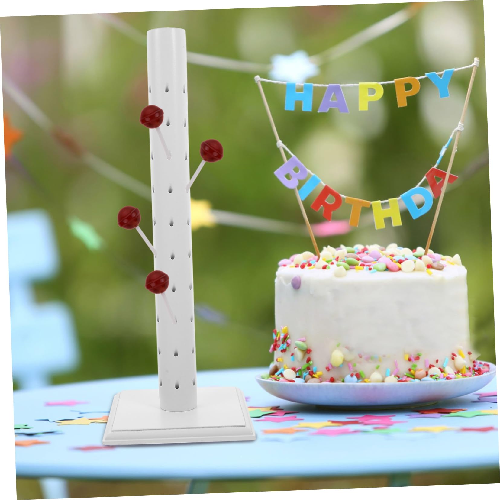 Zerodeko Holz Lutscherständer Mehrstöckig Verstellbarer Cake Pop Halter Dekorativer Süßigkeiten Tischdeko Für Partys Hochzeiten Geburtstage