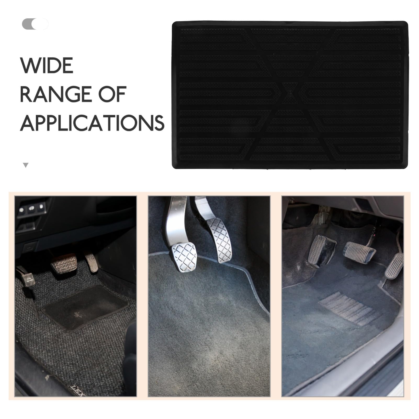Car Pedals Car Mat Auto Carpet Heel Pad Foot Heel Plate Pedal Pad Car Floor Carpet Mat Automotive Carpet Heel Mat - View #4