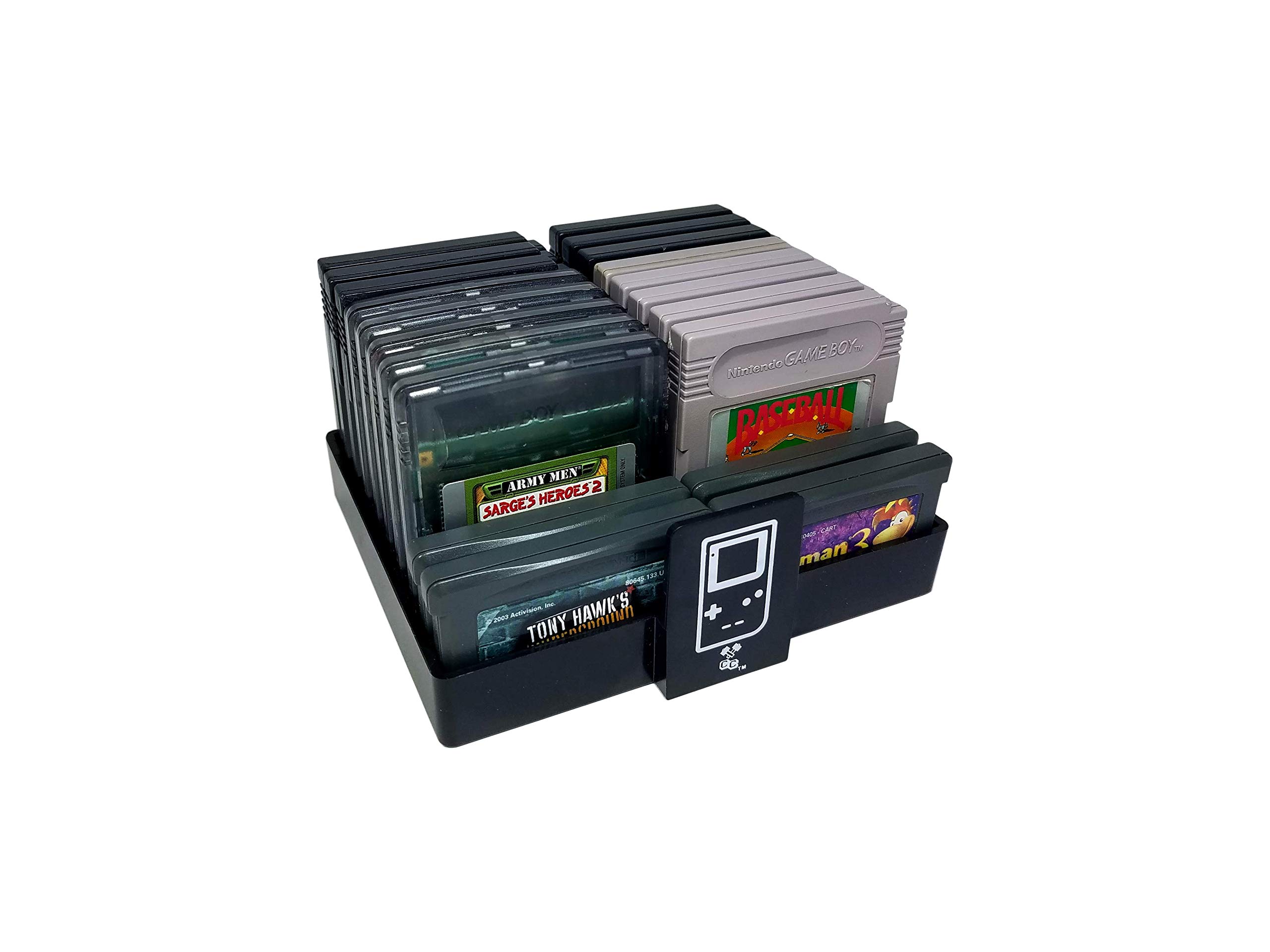 Collector Craft, Organizador de Juegos Compatible con Gameboy, Capacidad para 20 Juegos, Soporte para Cartuchos, colección de Videojuegos Retro, reducción de desorden, Funciona con Nintendo Gameboy