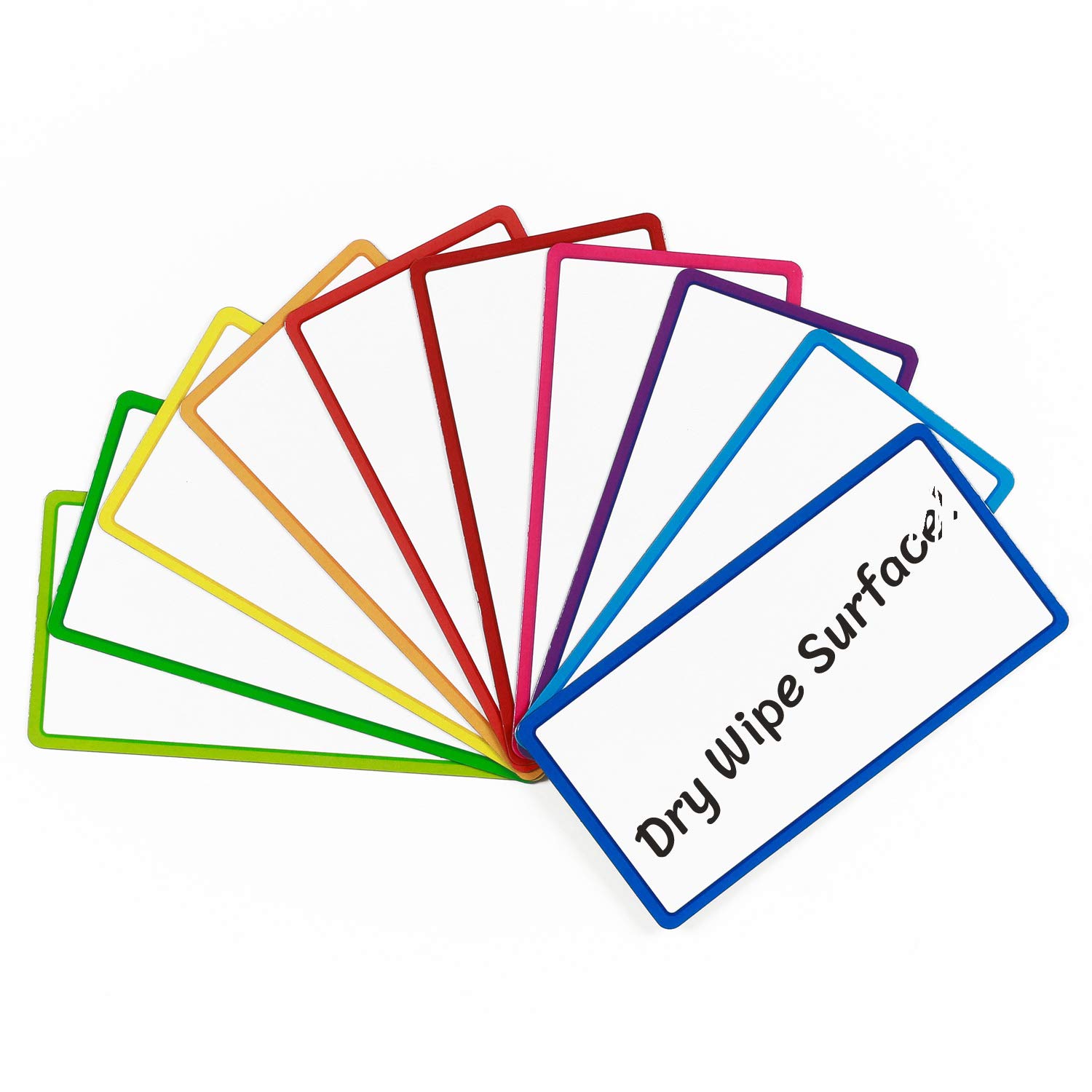 The Magnet Shop - Magnetic Dry Wipe Labels Multi-Coloured, Flexible Dry Erase Small Whiteboard for your Fridge, Home, School, Office, Warehouse. Great for Agile, Scrum, Kanban or Lean (100mmx50mm)
