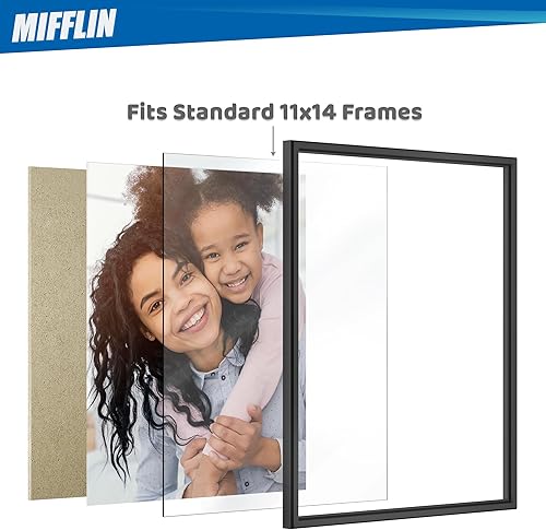 Miniatura 3 de MIFFLIN - Hojas de repuesto de vidrio para marcos de fotos de Estados Unidos (11 x 14 pulgadas, transparente, paquete de 2) 11 x 14 pulgadas, hoja