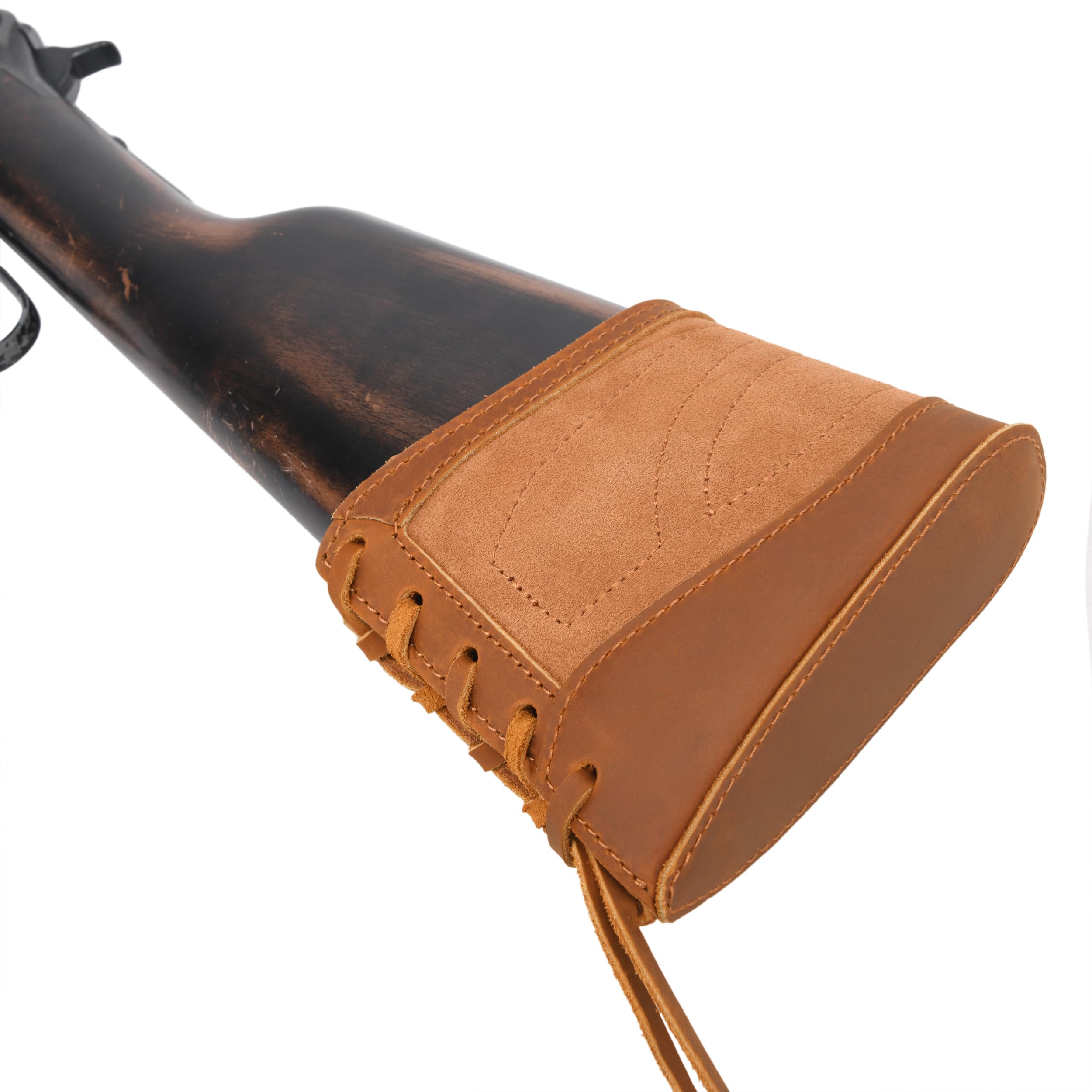 WAYNE'S DOG Leder Leinwand Slip-On Recoil Pad, rutschfeste Buttstock Erweiterung für Gewehre Schrotflinten